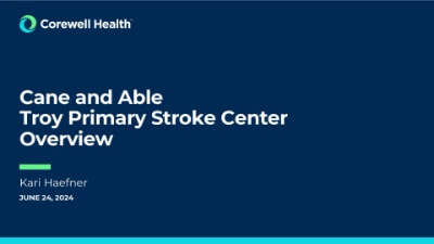 Stroke Program Update - Kari Haefner | Cane and Able Stroke Recovery Group