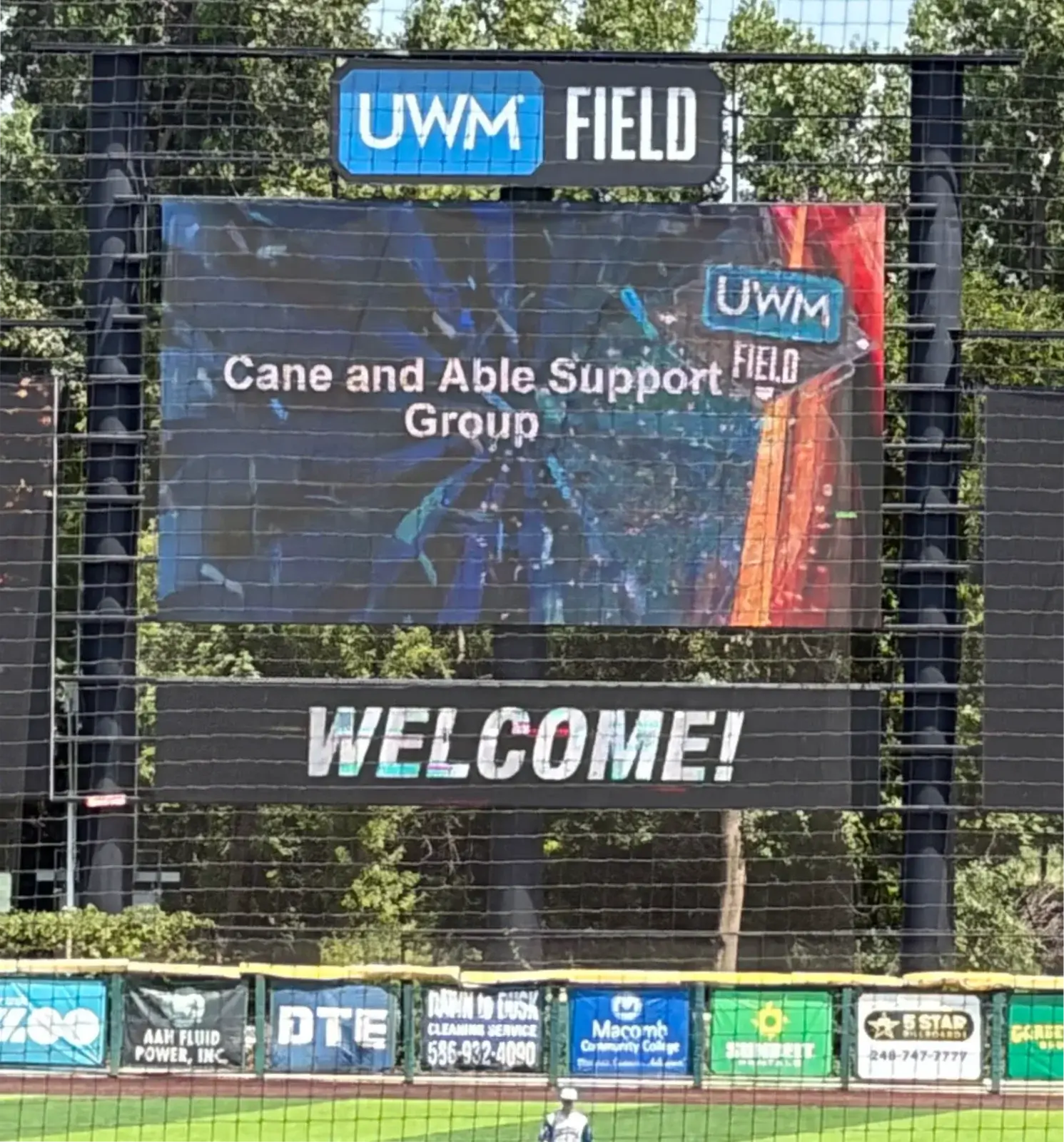 UWM Field welcomes Cane and Able Stroke Recovery Group