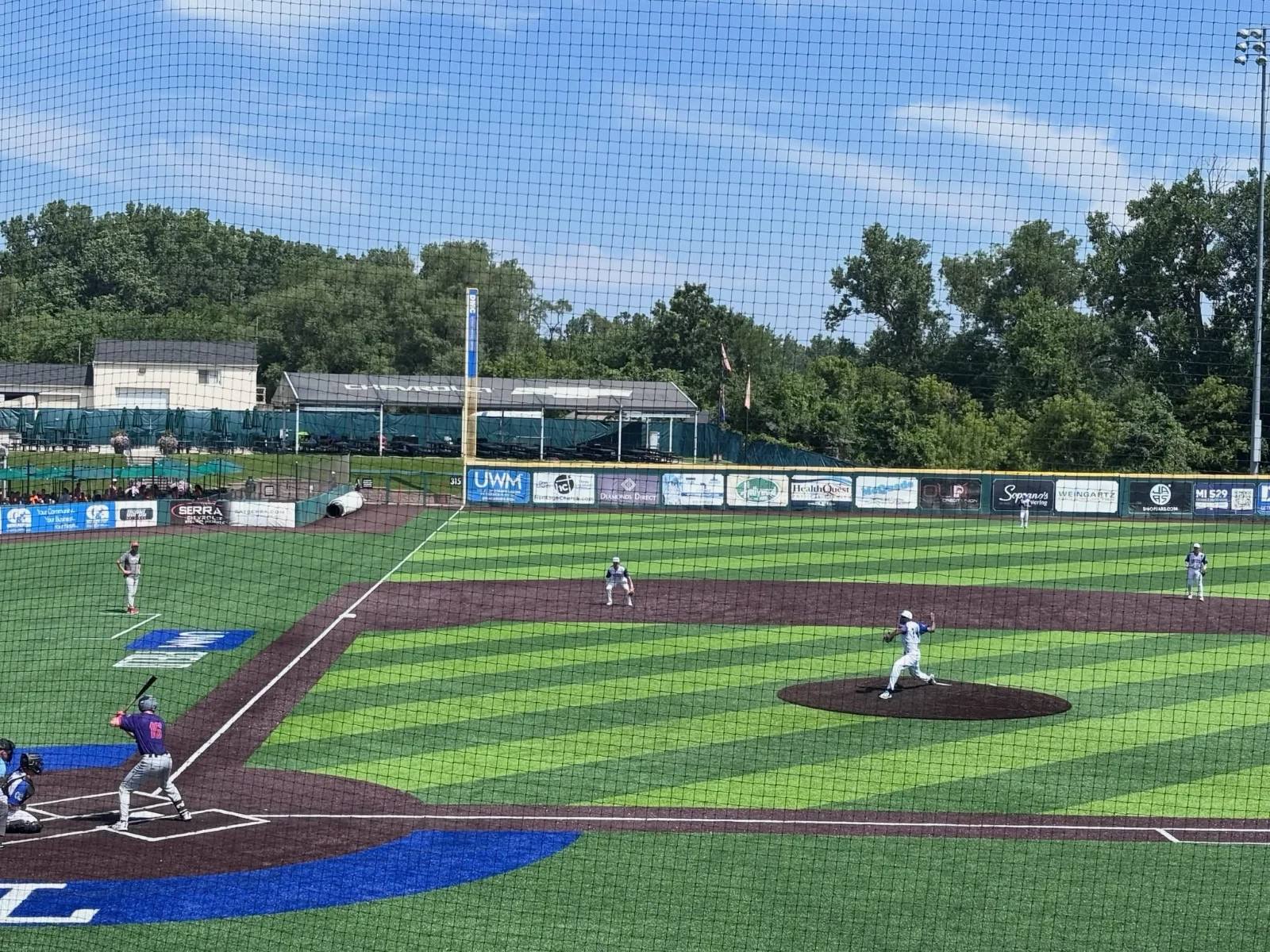 Cane and Able at UWM Field for a baseball game