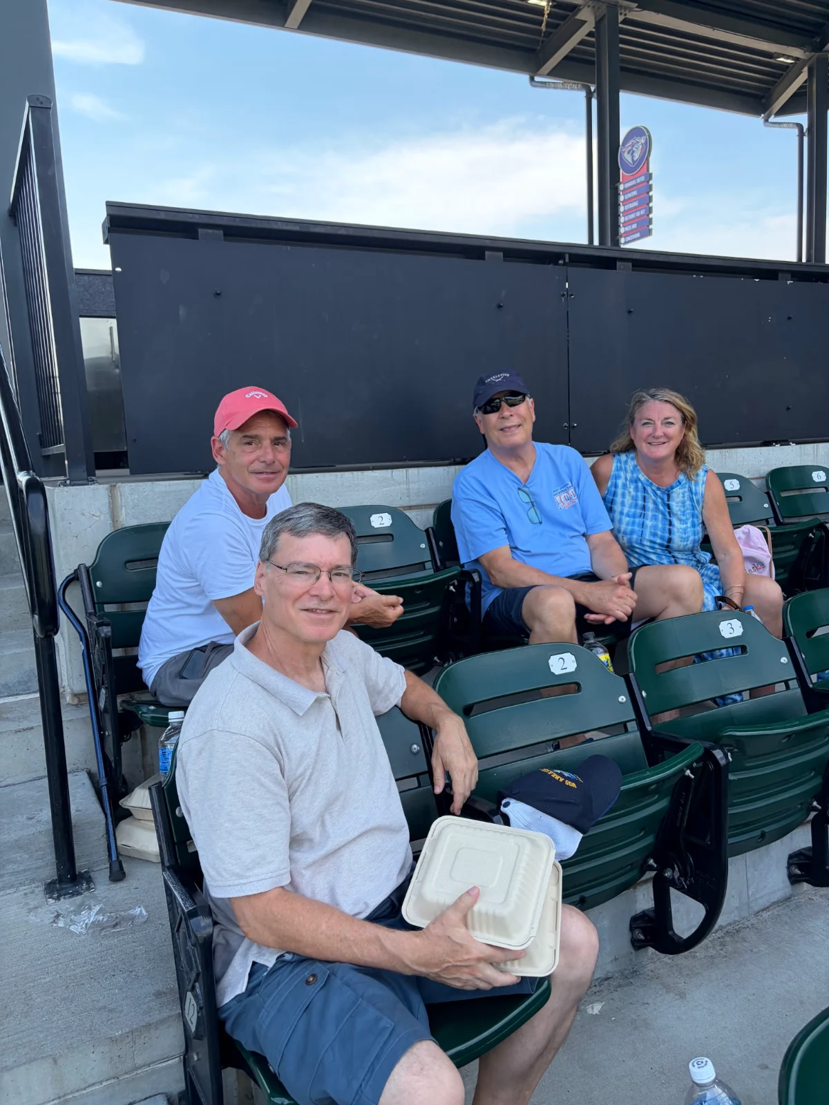 Cane and Able at UWM Field for a baseball game