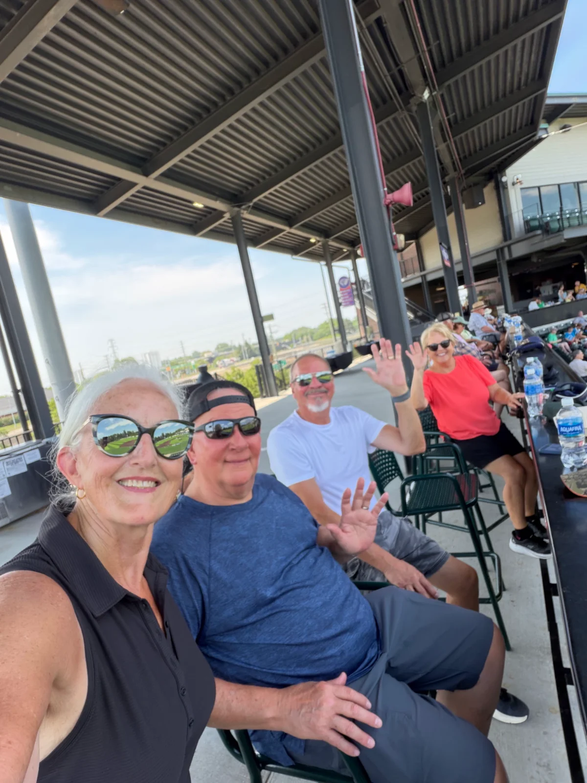 Cane and Able at UWM Field for a baseball game