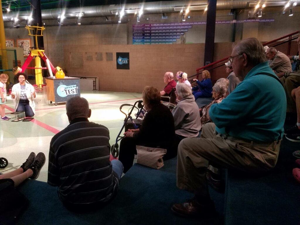 Cane and Able Stroke Recovery Group trip to Michigan Science Center in Detroit, 9/2019