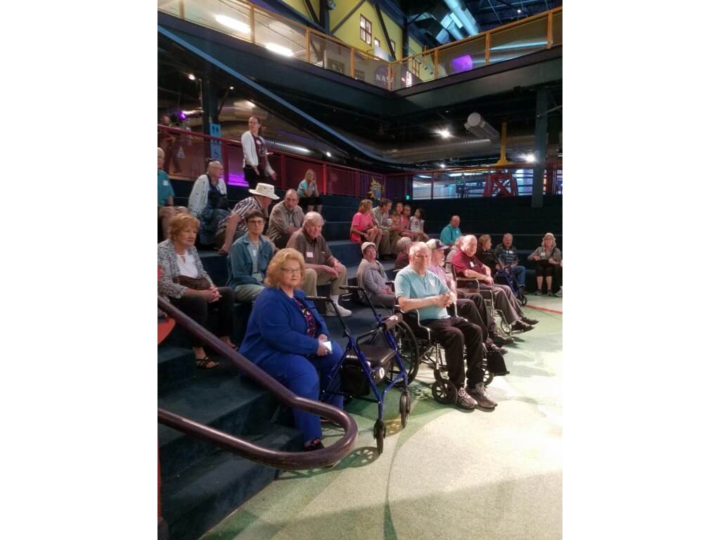 Cane and Able Stroke Recovery Group trip to Michigan Science Center in Detroit, 9/2019